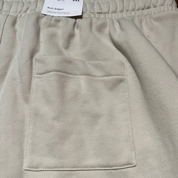 NWT XXL Cream Knit Jogger Drawstring elastic waist jogging pants sweat pants - Picture 13 of 16